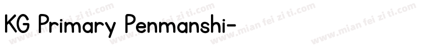 KG Primary Penmanshi字体转换